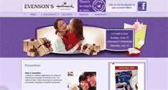 Desktop Screenshot of evensonshallmark.com